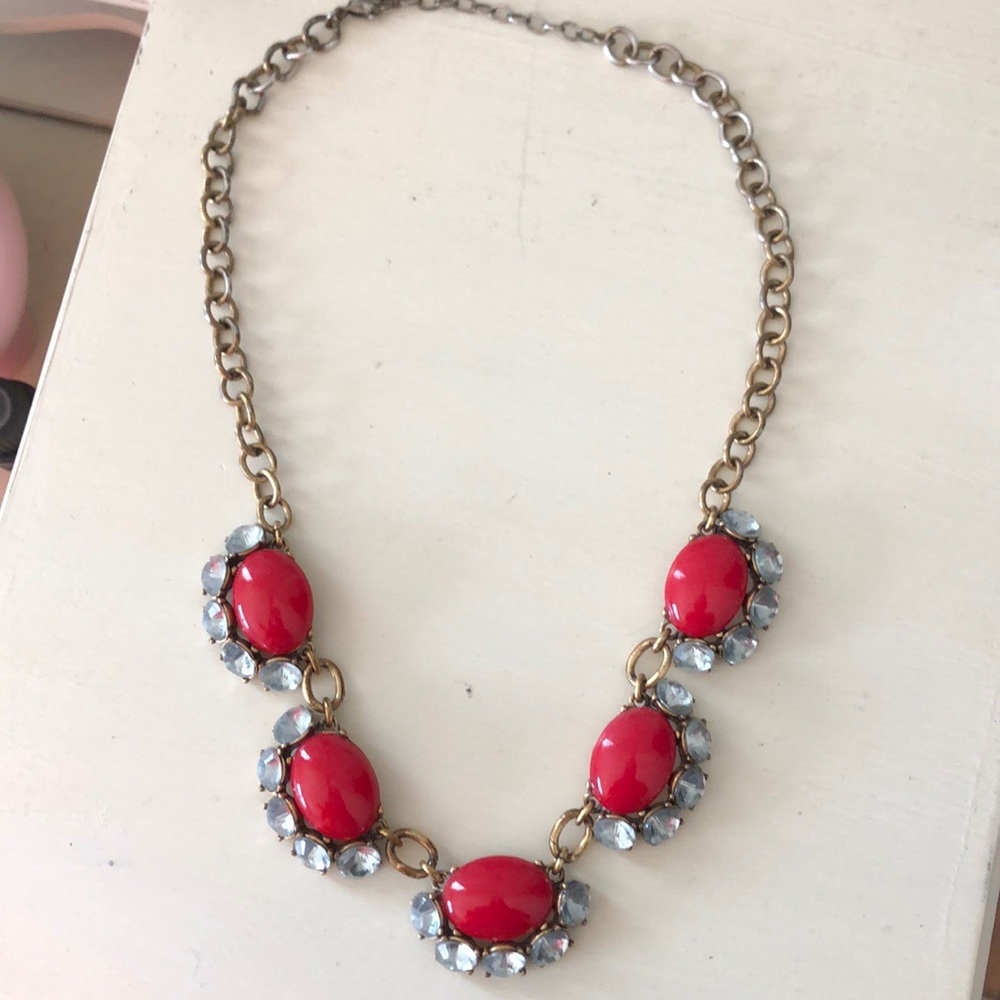 Stella & Dot Mae necklace - Red beads